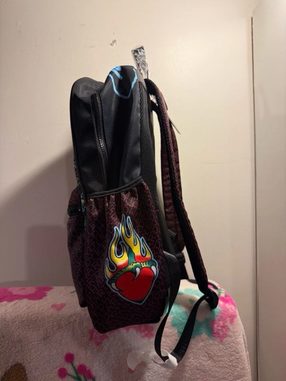 Ed Hardy Backpack True Till Death Roses Bling NWT